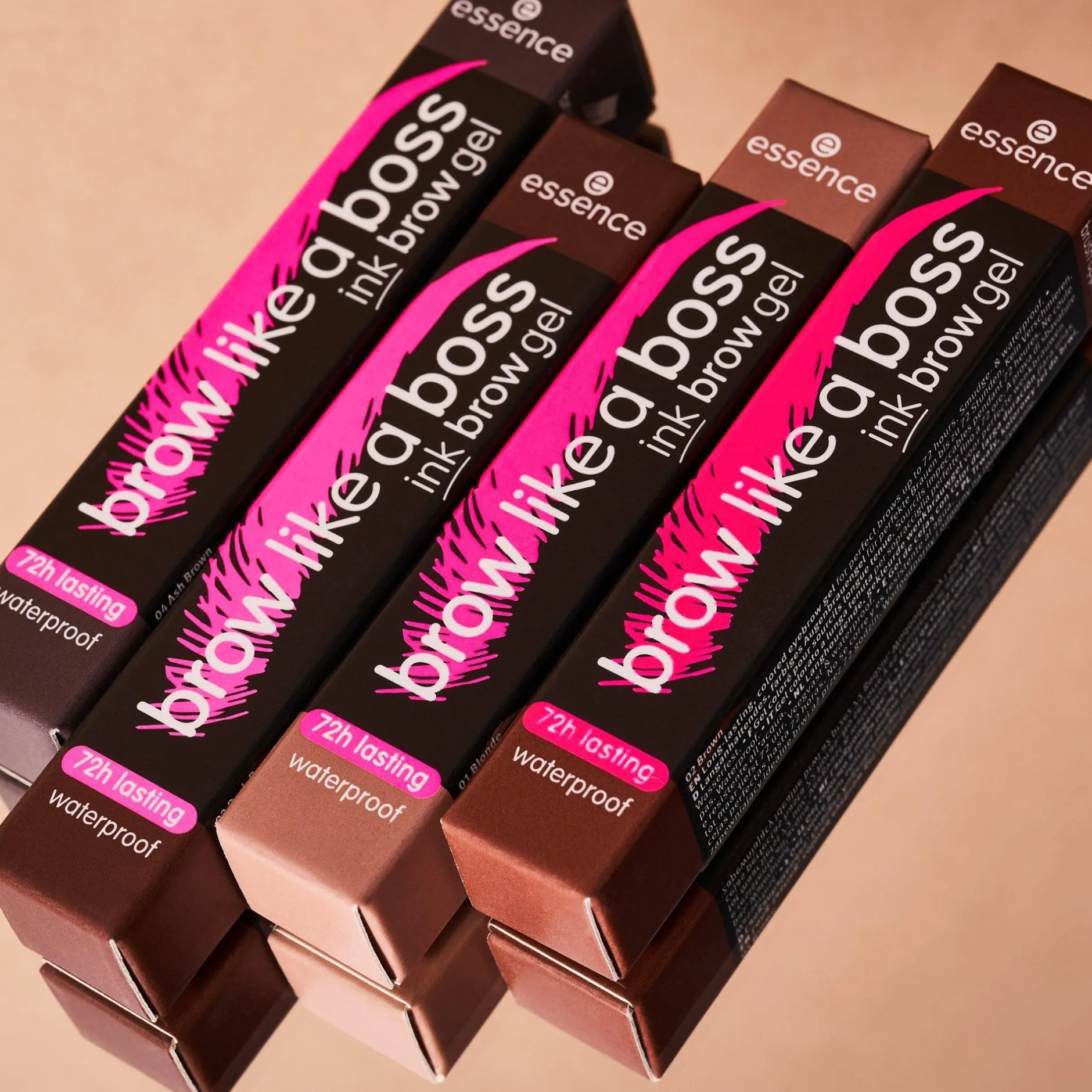 Wenkbrauwen^essence brow like a boss ink brow gel 03 - Dark Brown