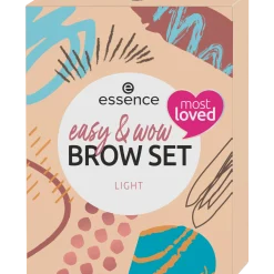 Wenkbrauwen^essence easy & WOW brow set light -