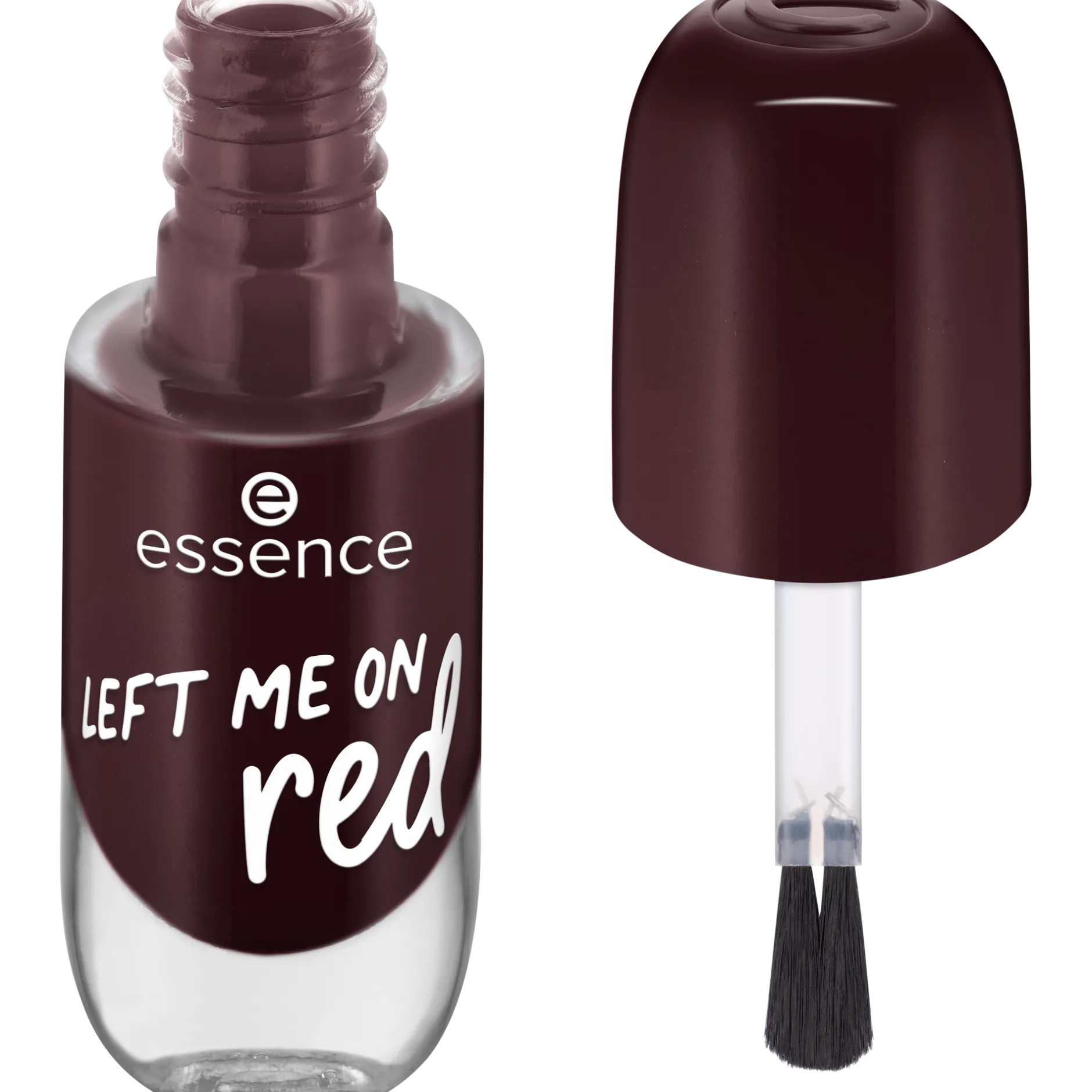 Nagellak^essence gel nail colour 72 - LEFT ME ON red