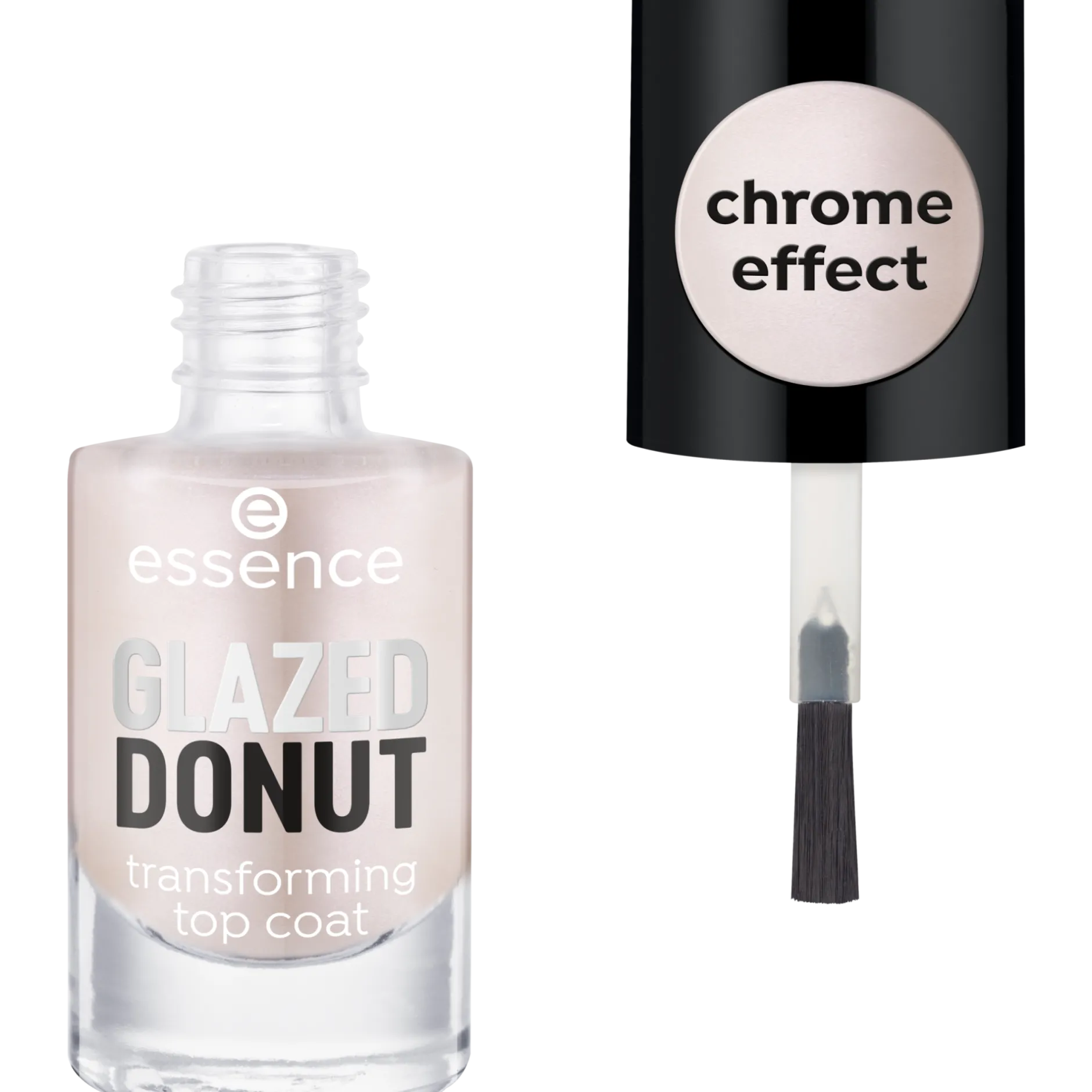 Top- En Basecoat^essence GLAZED DONUT transformerende topcoat -