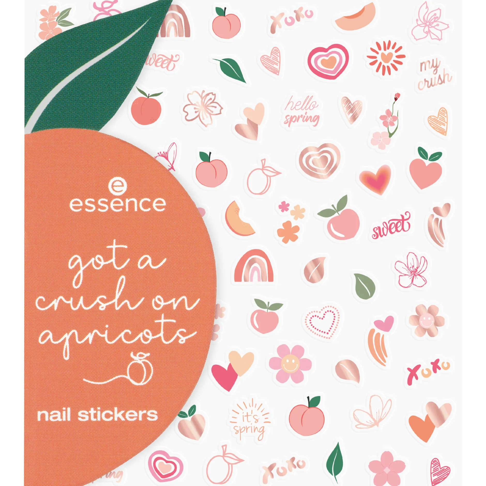 Nail Art^essence got a crush on apricots nagelstickers