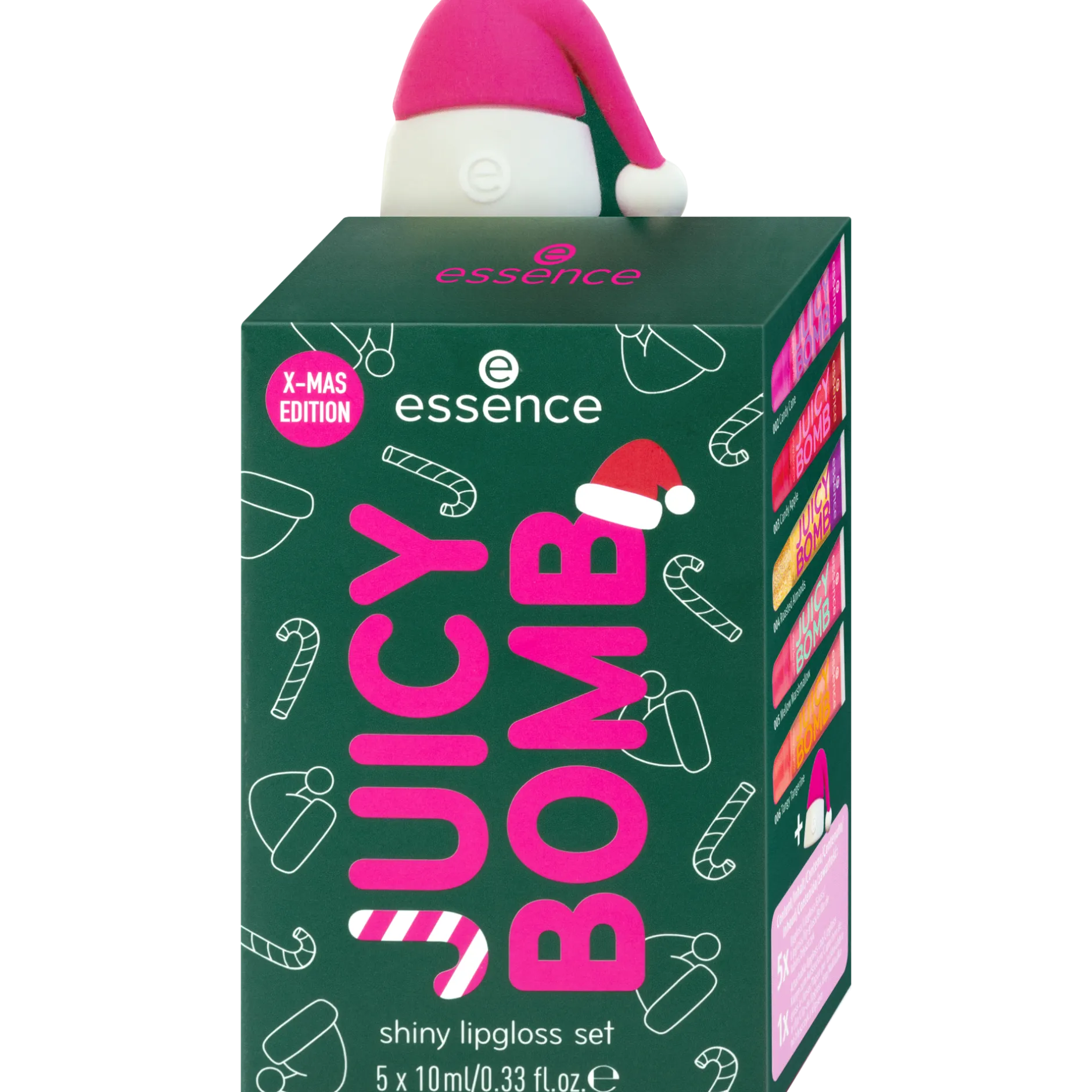 Lipgloss^essence JUICY BOMB Kersteditie glanzende lipgloss set