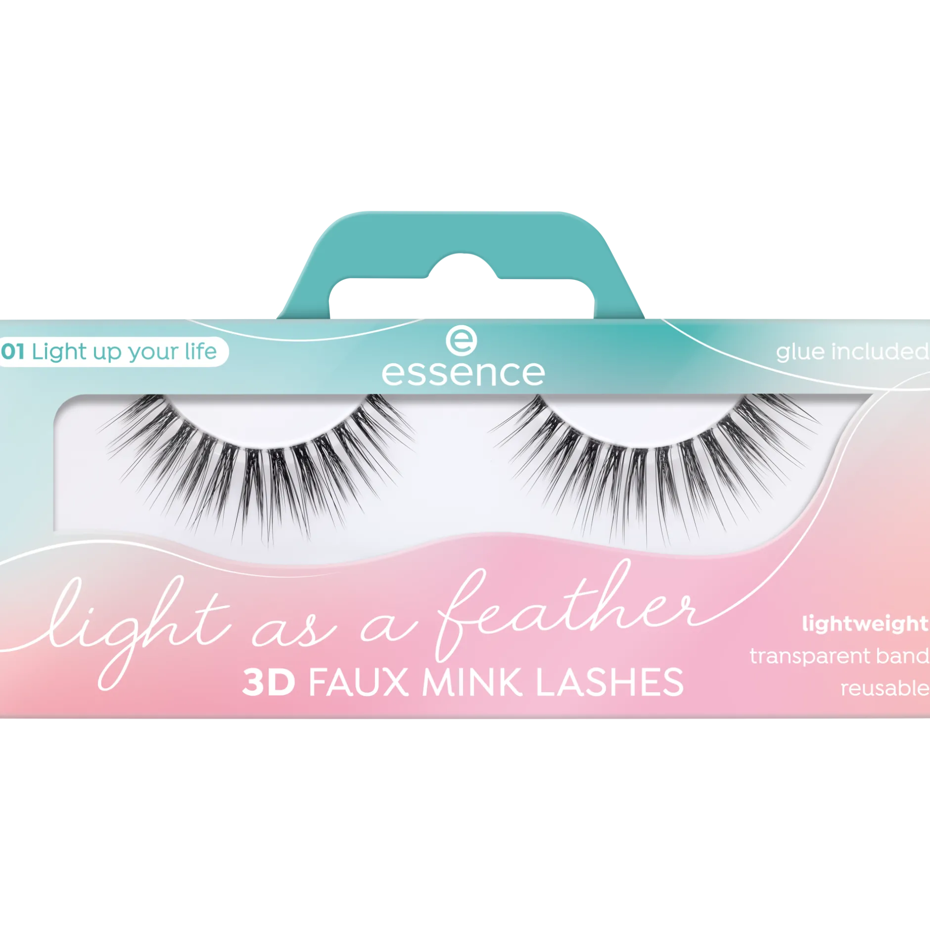 Kunstwimpers^essence Light as a feather 3D faux mink lashes 01 - Light up your life