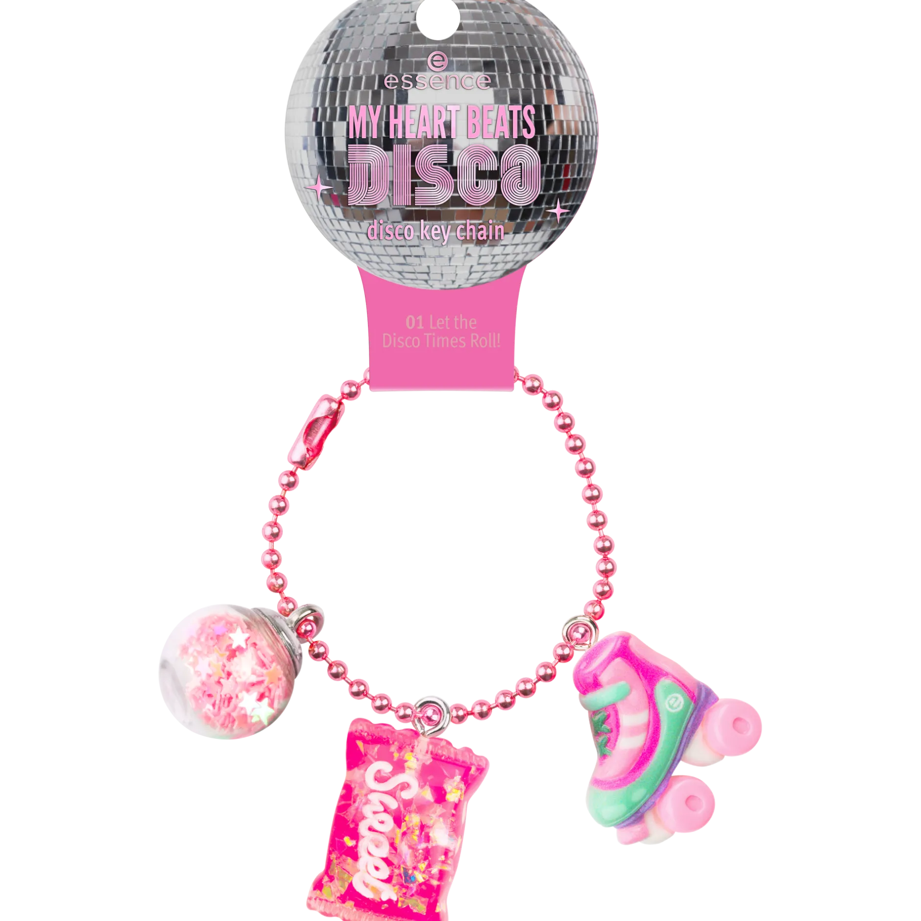 Accessoires^essence MY HEART BEATS DISCO disco sleutelhanger