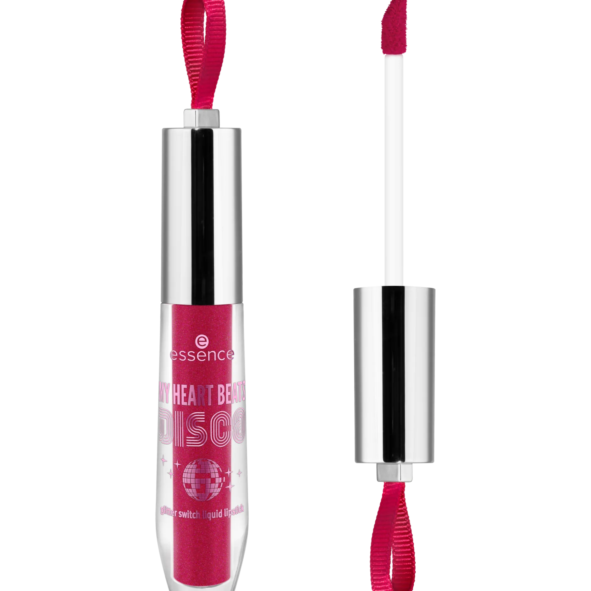 Lipstick^essence MY HEART BEATS DISCO glitterswitch vloeibare lipstick