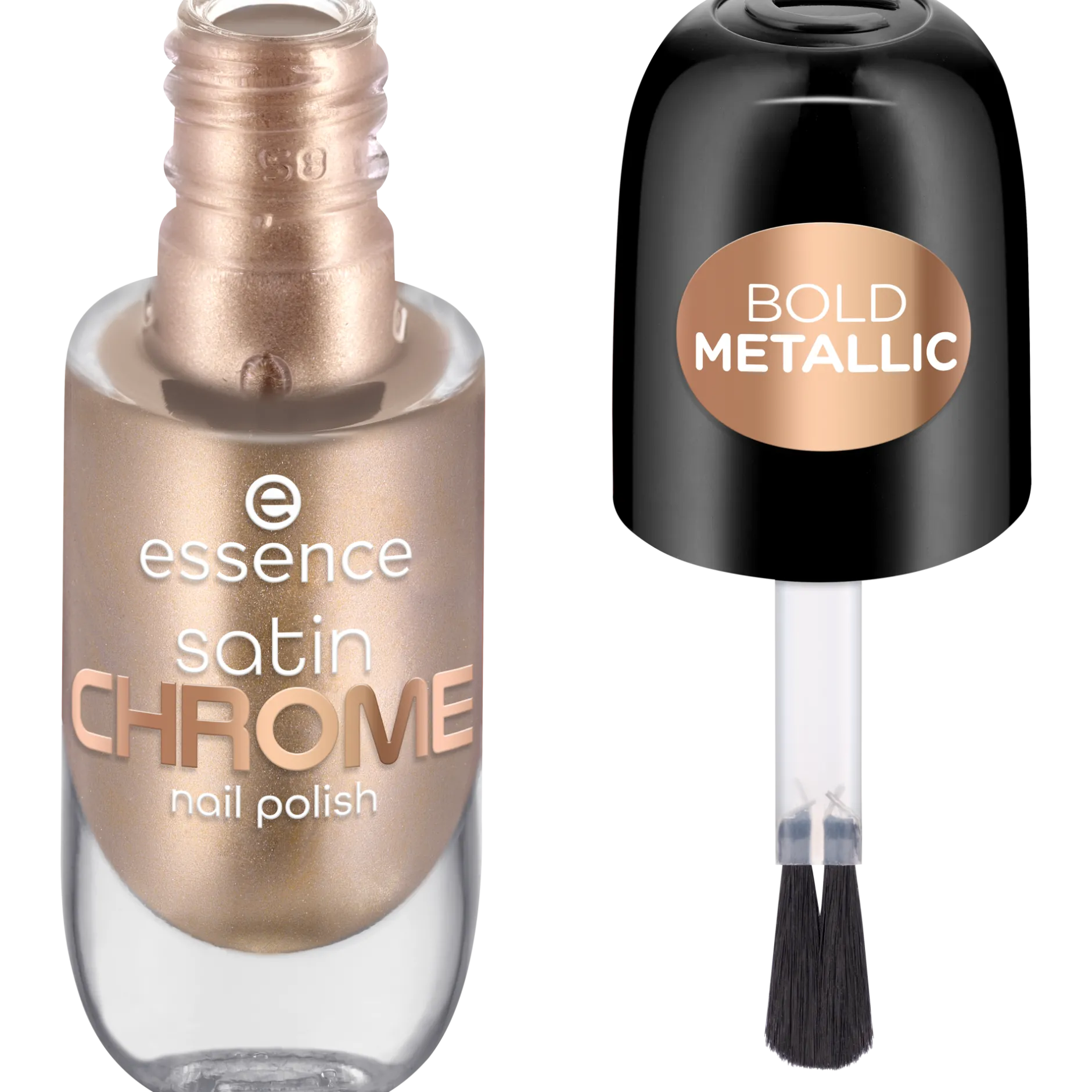 Nagellak^essence satin CHROME nagellak 01 - Robotic Rose