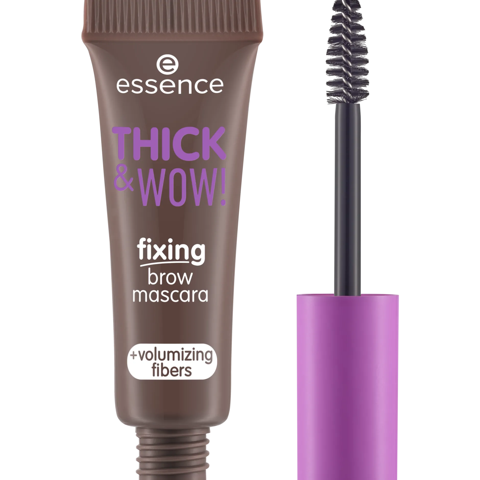 Wenkbrauwen^essence THICK & WOW! fixing brow mascara 02 - Ash Brown