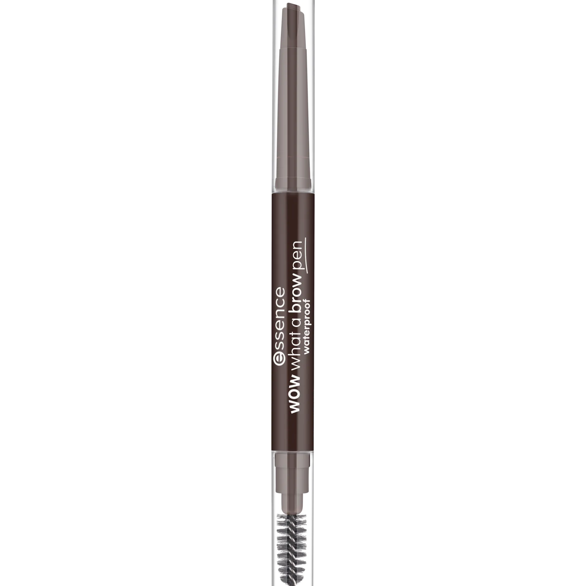 Wenkbrauwen^essence wow what a brow pen waterproof 04 - Black-Brown