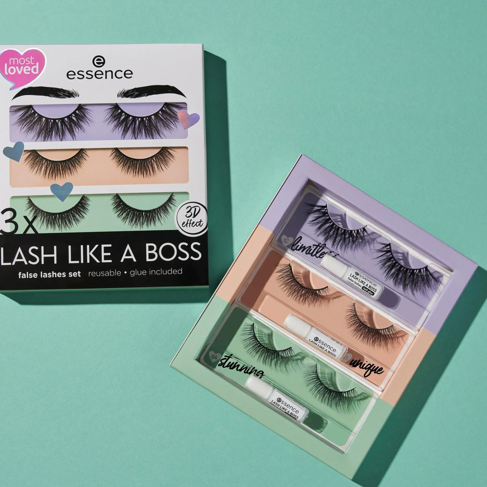 Kunstwimpers^essence 3x LASH LIKE A BOSS kunstwimperset 01 - My most loved lashes