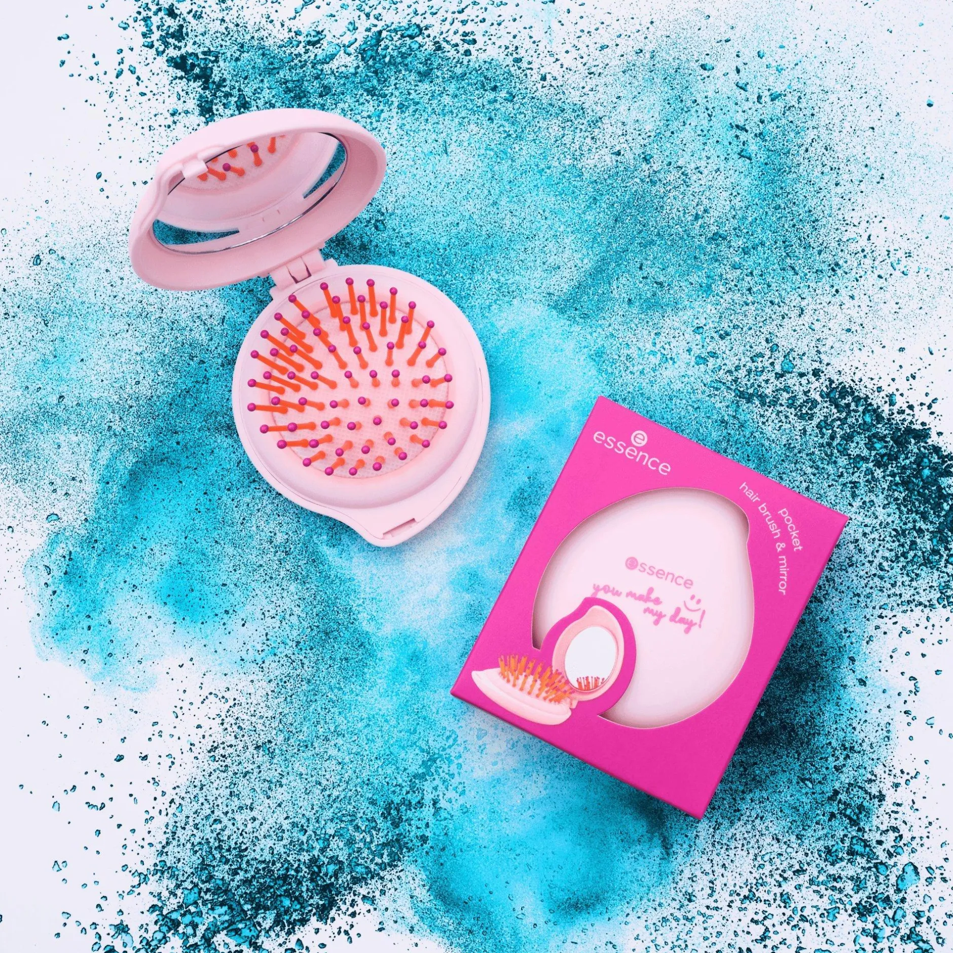 Accessoires^essence you make my day! zak haarborstel & spiegel